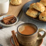 Assam Milk Tea served hot with a cozy breakfast