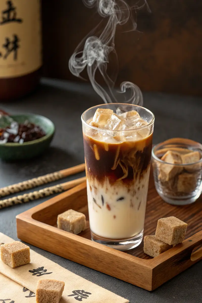 Hokkaido Milk Tea with creamy milk and brown sugar